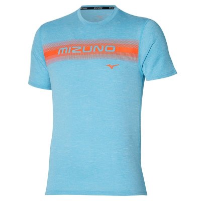 Camisa Mizuno Core Tee Hombre Azules - Chile M267GLPAST